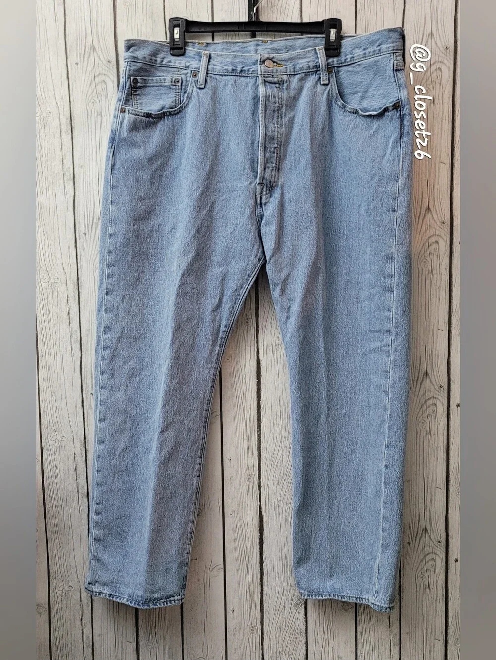 Vintage Button Fly XX Levi's 501® Men's Light Blue Denim Jeans